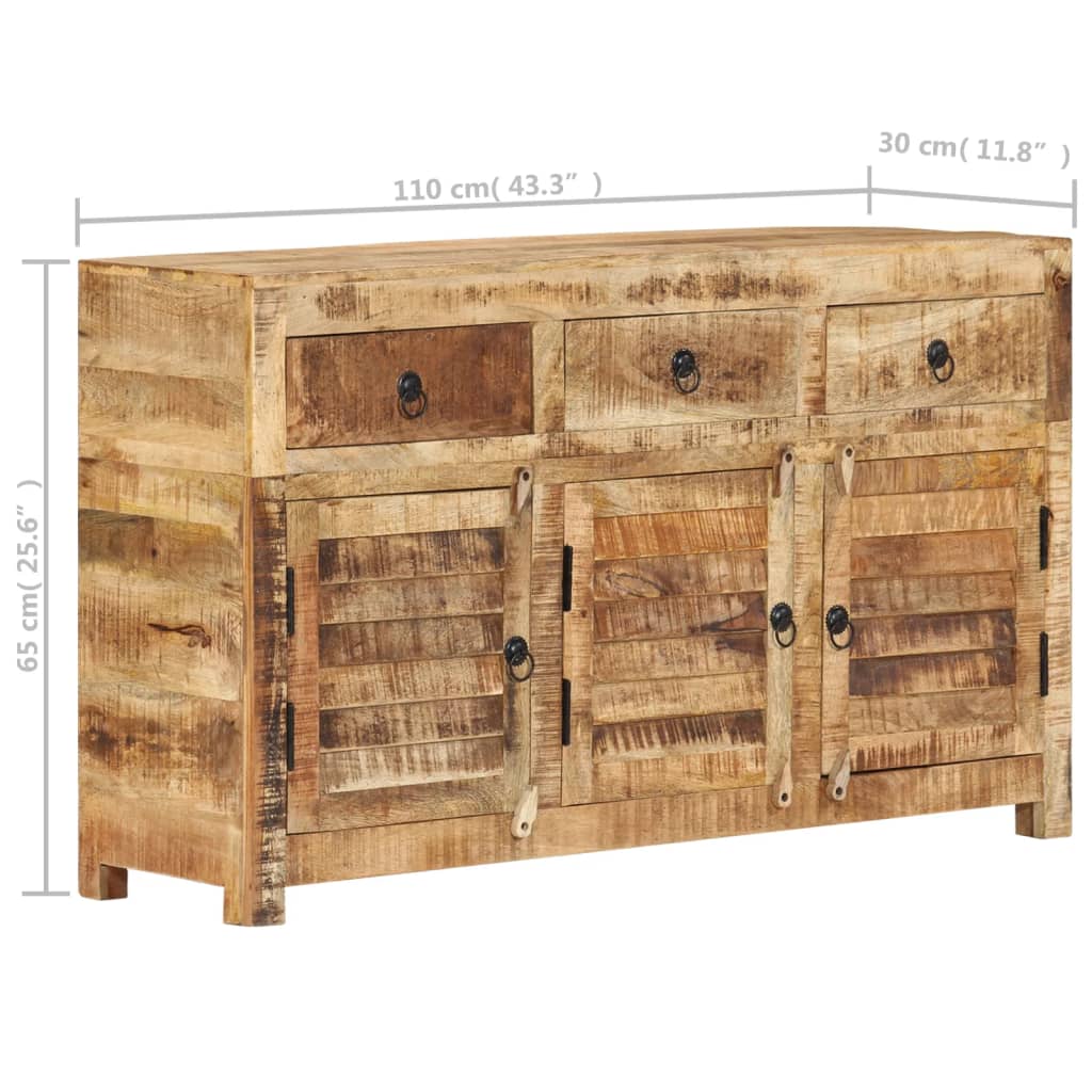 Buffet 110x30x65 cm Bois massif de manguier - XIOS