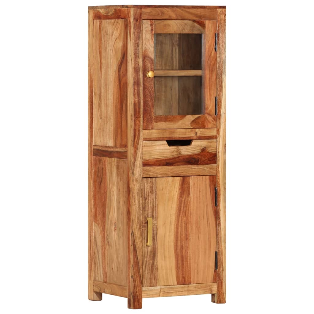 Buffet haut 40x34x110 cm bois massif d'acacia - XIOS