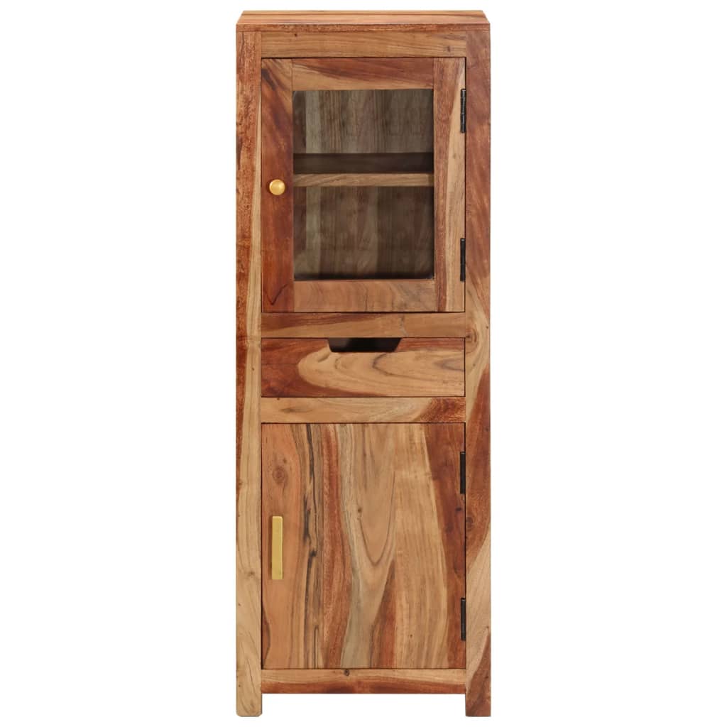 Buffet haut 40x34x110 cm bois massif d'acacia - XIOS