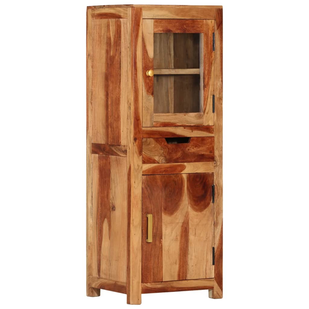 Buffet haut 40x34x110 cm bois massif d'acacia - XIOS