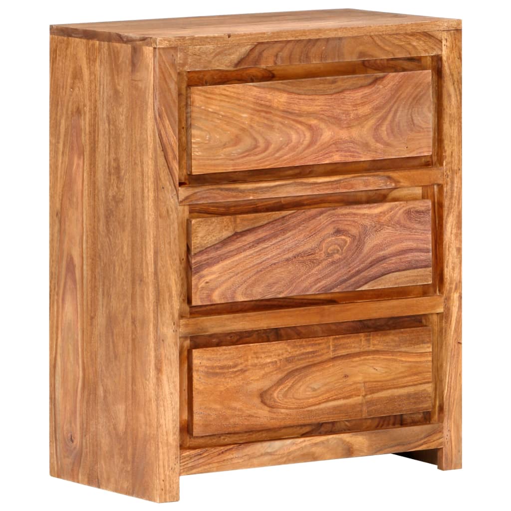 Armoire à tiroirs 60x33x75 cm Bois d'acacia massif - XIOS
