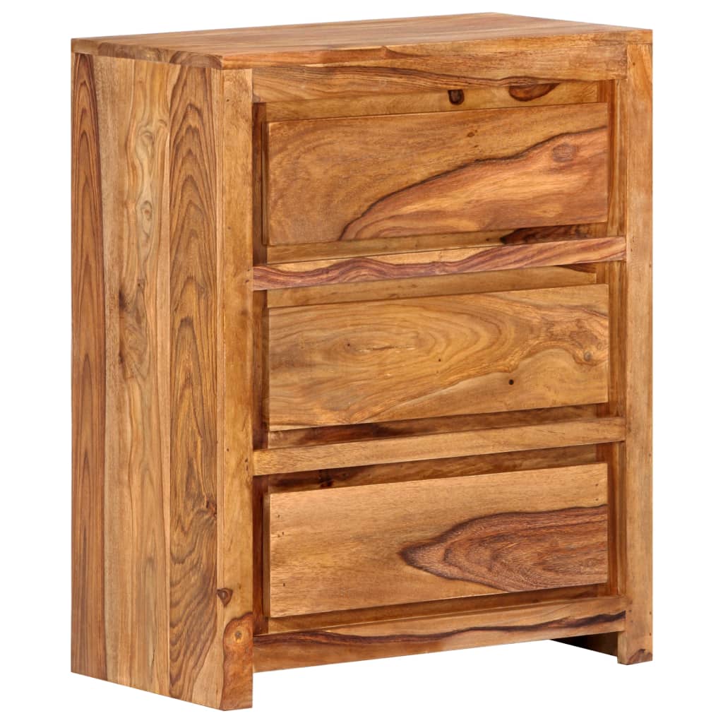 Armoire à tiroirs 60x33x75 cm Bois d'acacia massif - XIOS