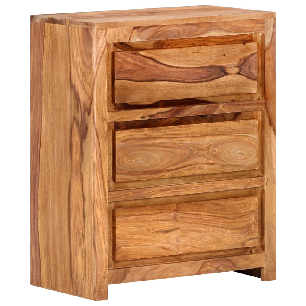 Armoire à tiroirs 60x33x75 cm Bois d'acacia massif - XIOS