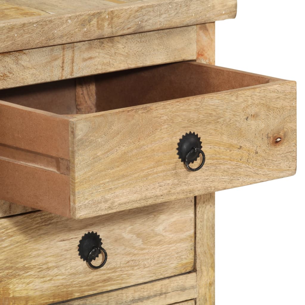Bureau à caissons Bois de manguier massif 140x50x77 cm - XIOS