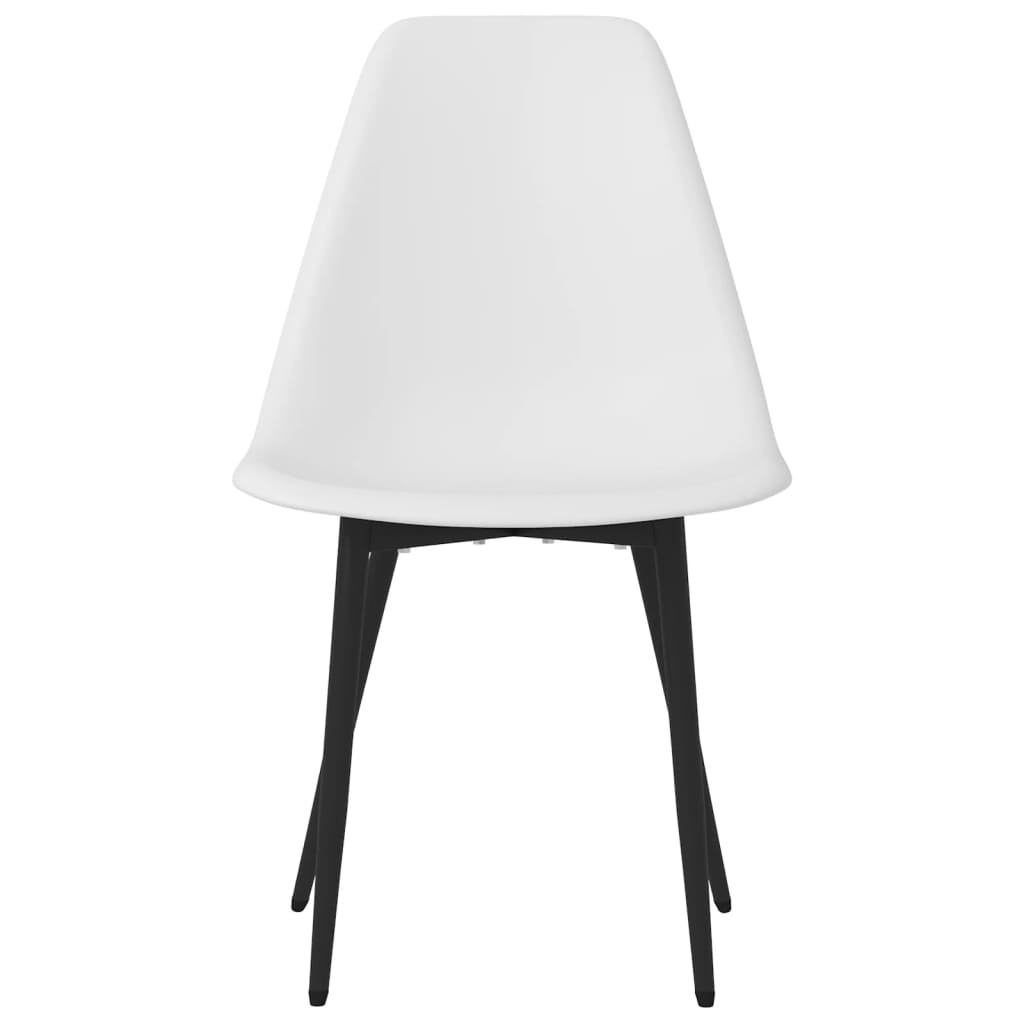 Chaises à manger lot de 6 blanc PP Chaises de cuisine vidaXL