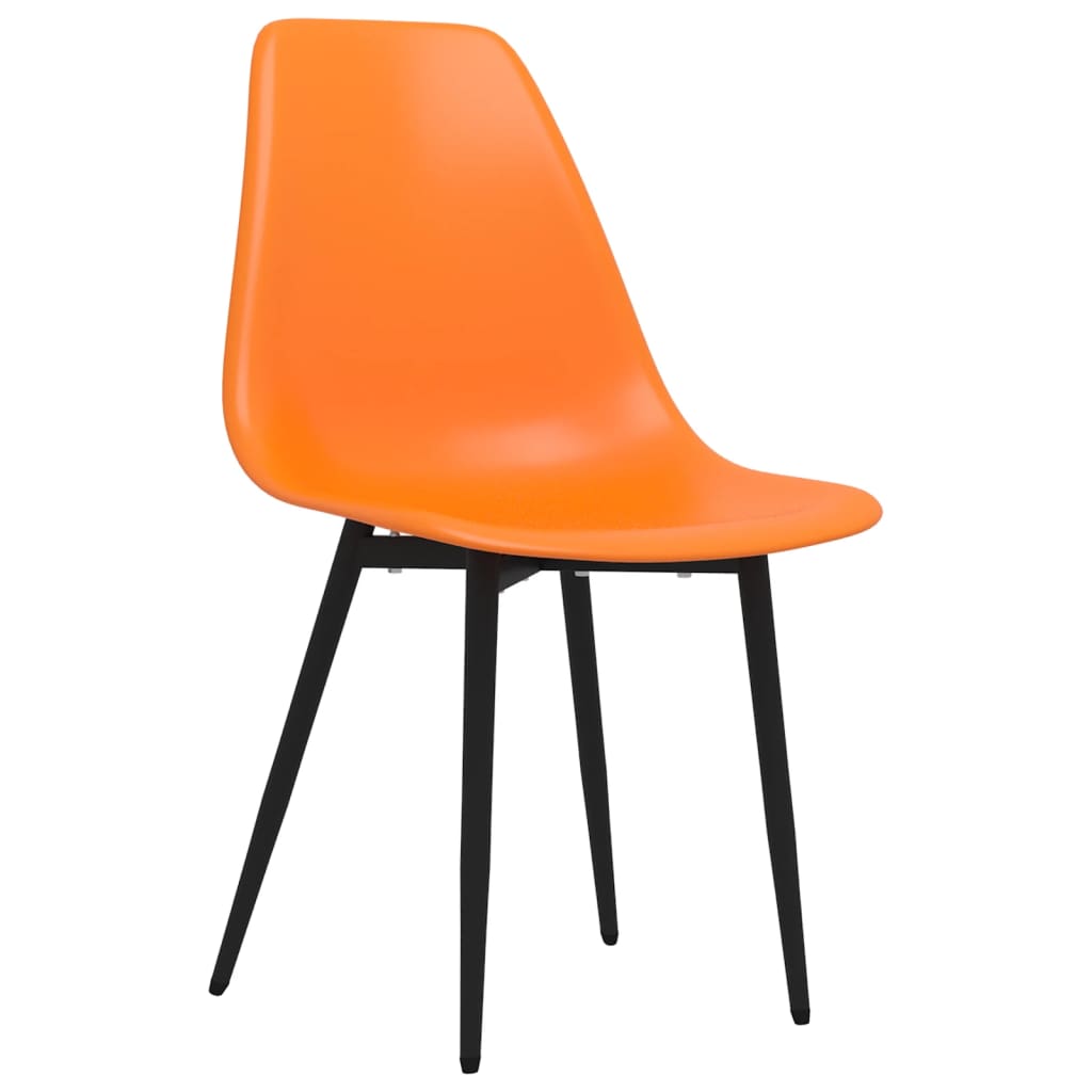 Chaises à manger lot de 6 orange PP Chaises de cuisine vidaXL