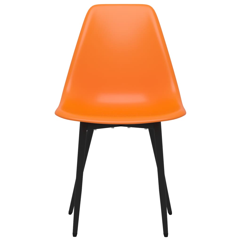 Chaises à manger lot de 6 orange PP Chaises de cuisine vidaXL