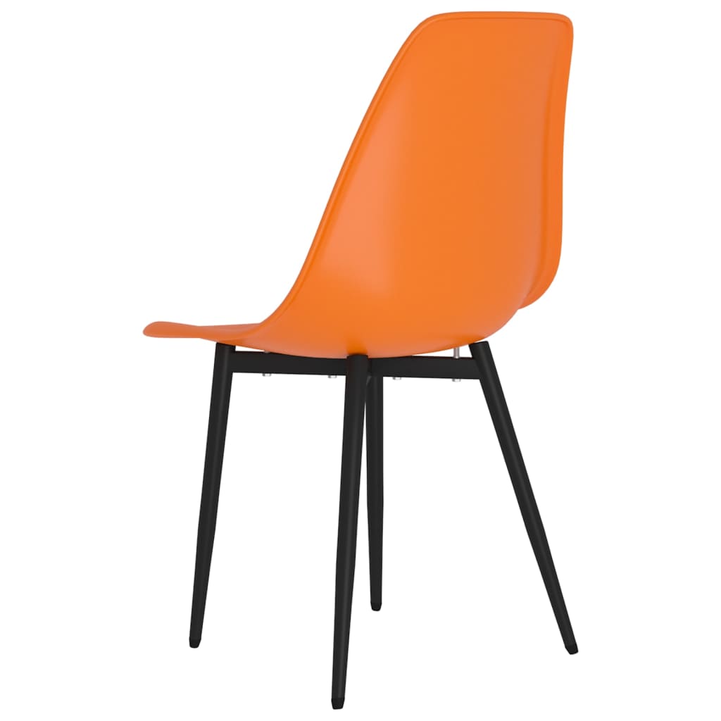 Chaises à manger lot de 6 orange PP Chaises de cuisine vidaXL