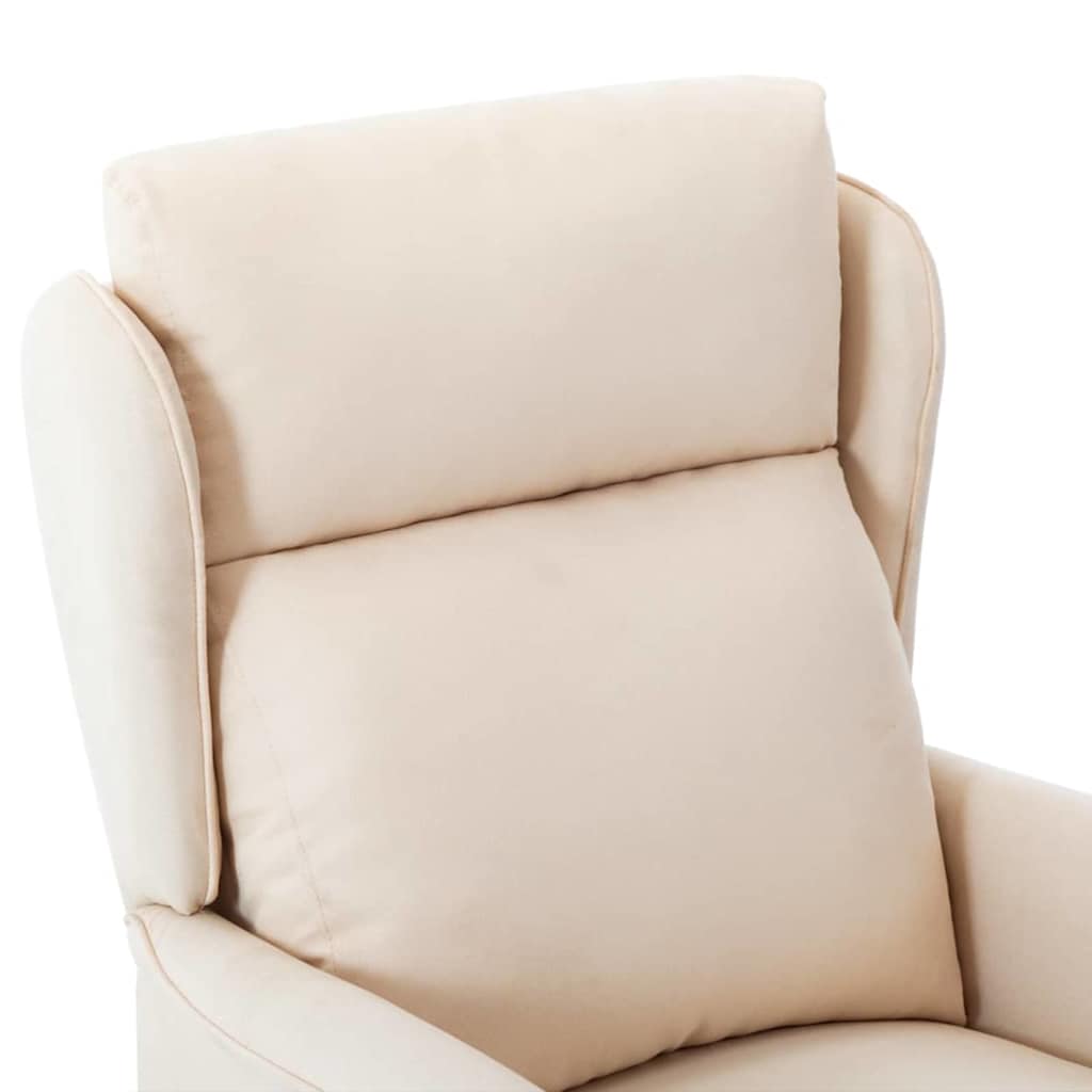Fauteuil inclinable Crème 67.5 x 93.5 x 101.5 cm tissu - XIOS