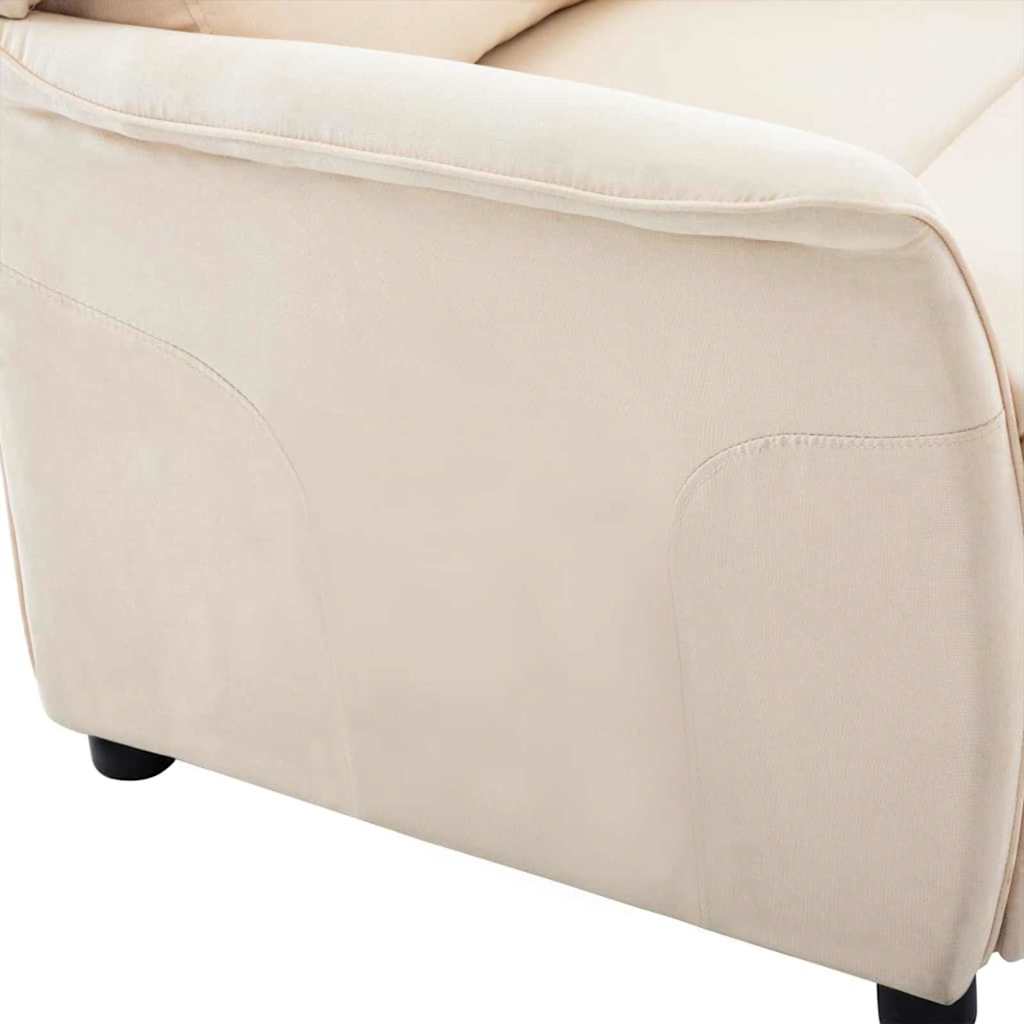 Fauteuil inclinable Crème 67.5 x 93.5 x 101.5 cm tissu - XIOS