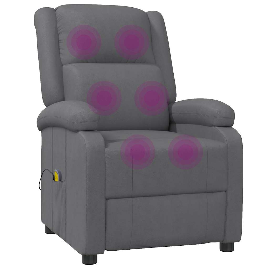 Fauteuil de massage Gris Similicuir - XIOS