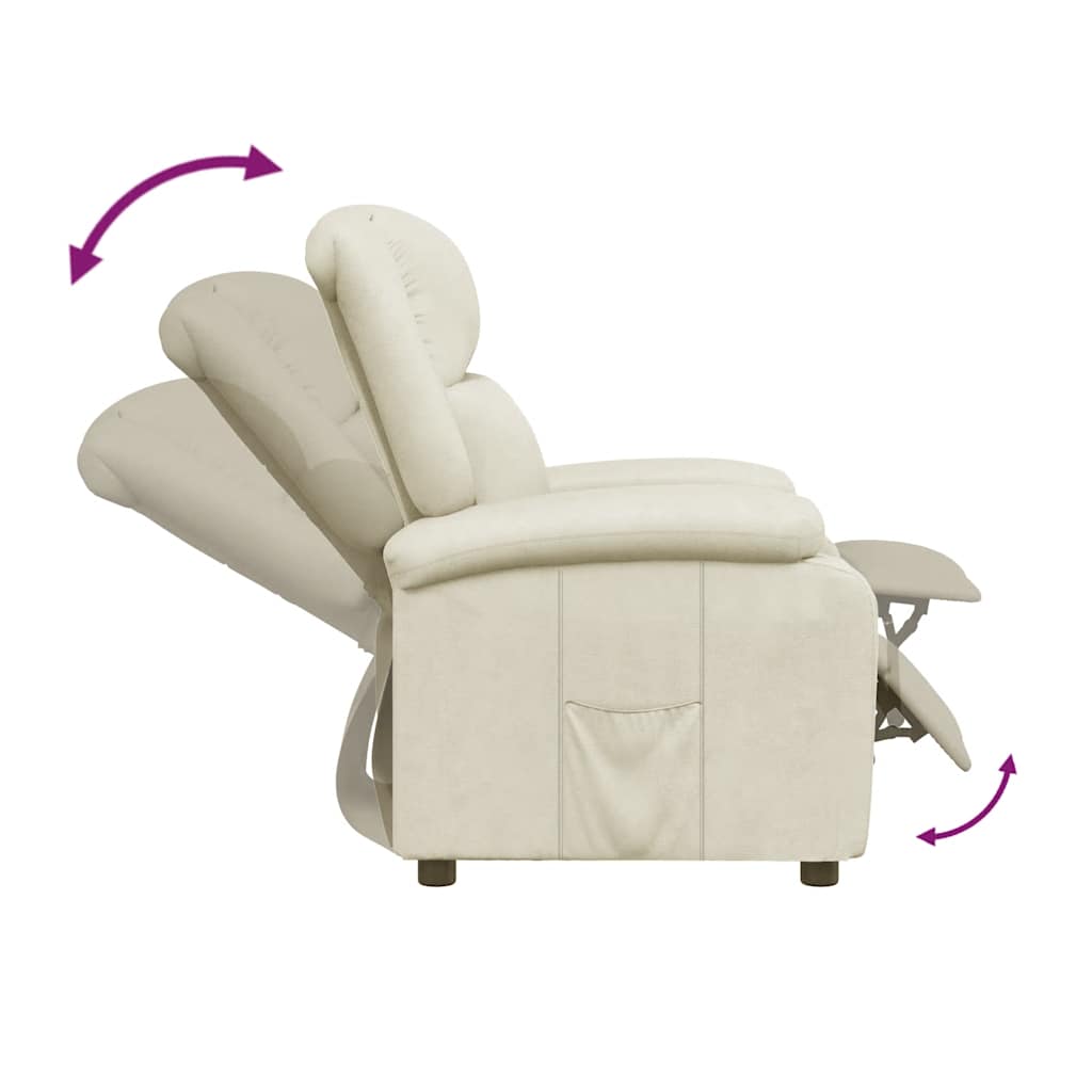 Fauteuil inclinable Blanc Similicuir - XIOS
