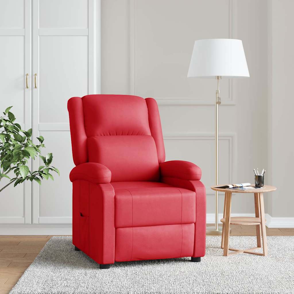 Fauteuil inclinable Rouge Similicuir - XIOS