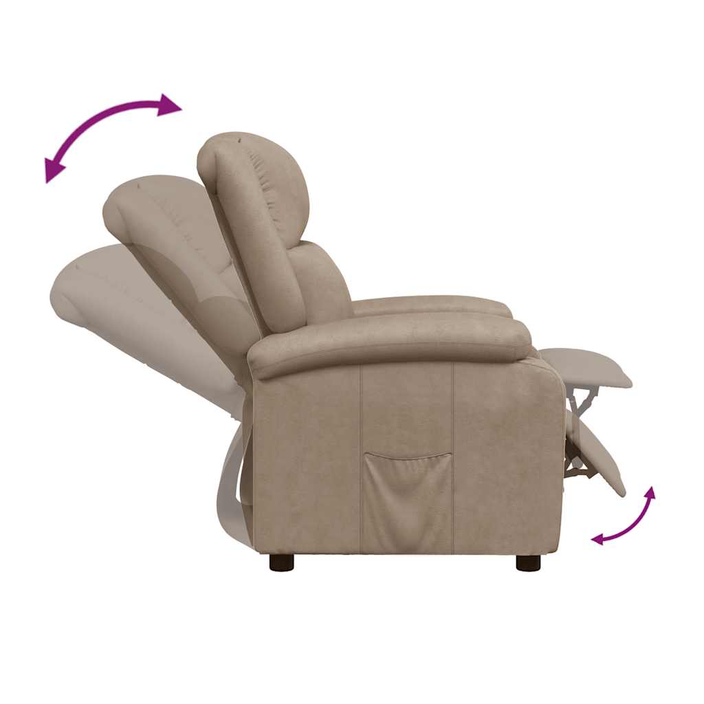 Fauteuil inclinable Cappuccino Similicuir - XIOS