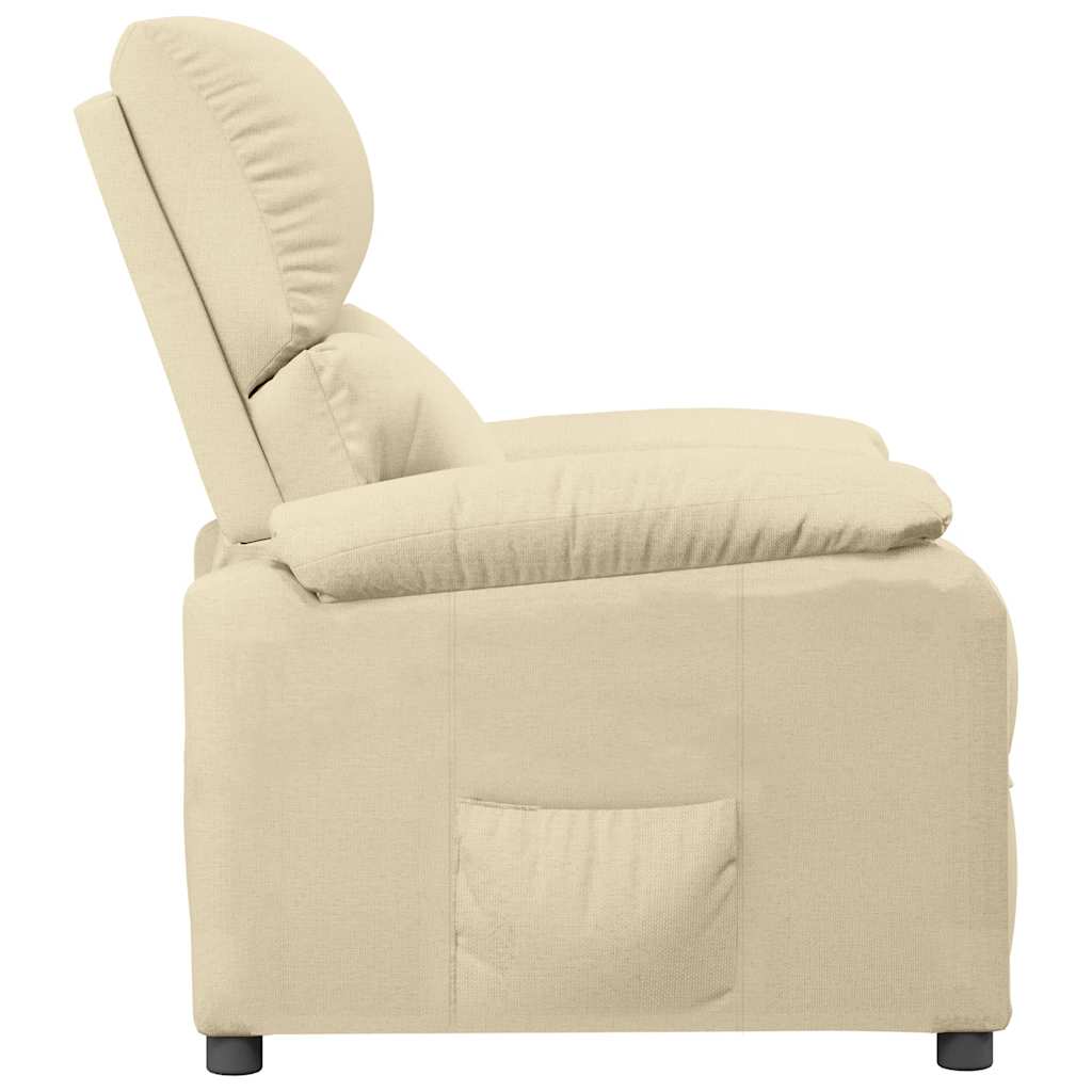 Fauteuil inclinable Crème Tissu - XIOS