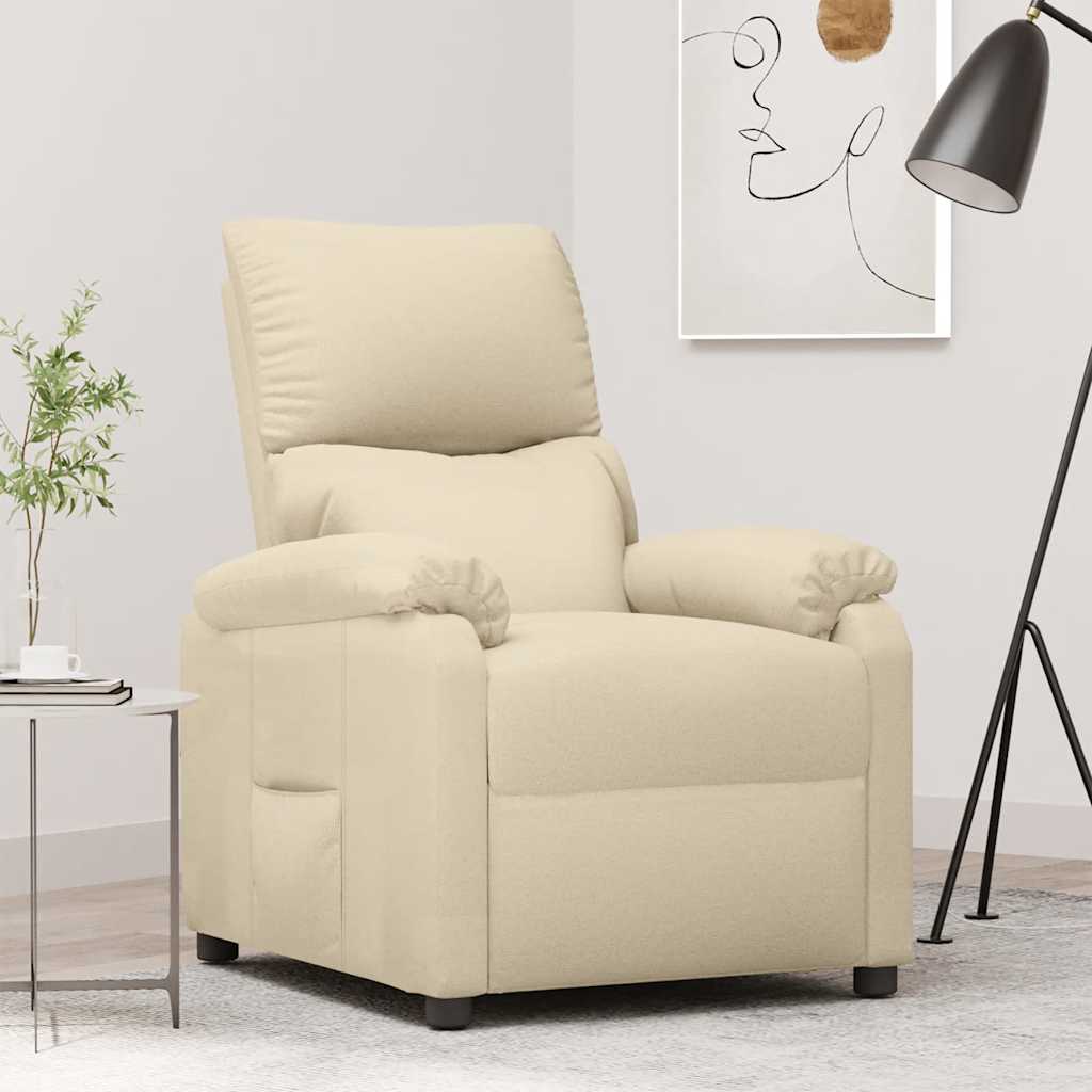 Fauteuil inclinable Crème Tissu - XIOS