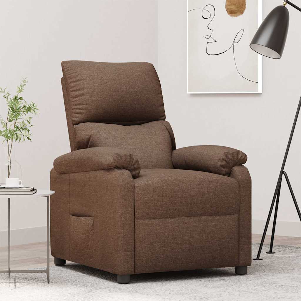 Fauteuil inclinable Marron Tissu - XIOS