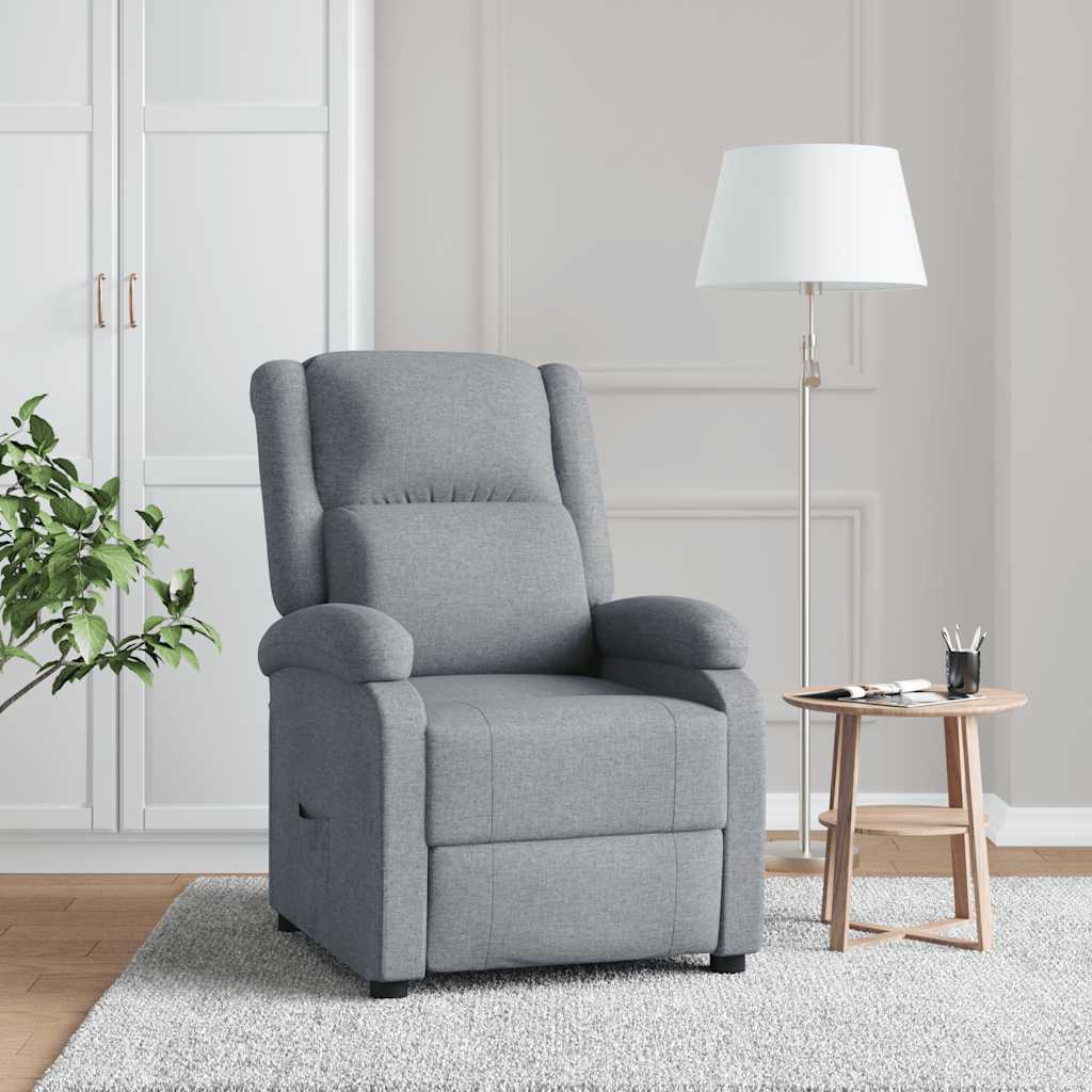 Fauteuil inclinable Gris clair Tissu - XIOS