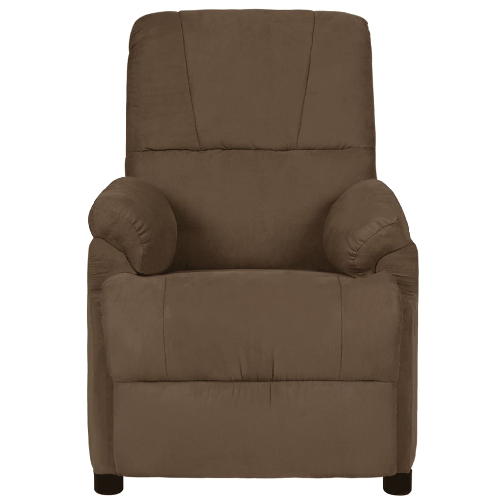 Fauteuil inclinable marron tissu microfibre