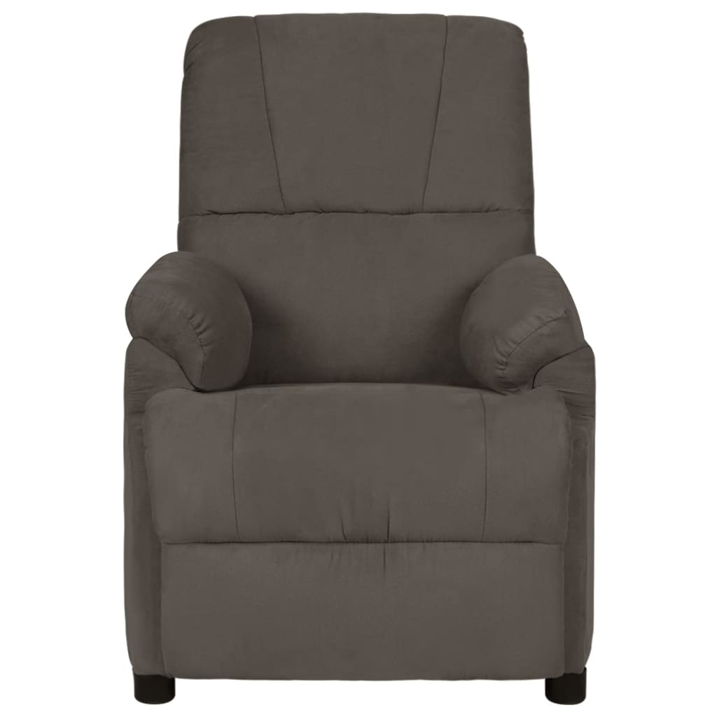 Fauteuil de massage gris foncé tissu microfibre - XIOS
