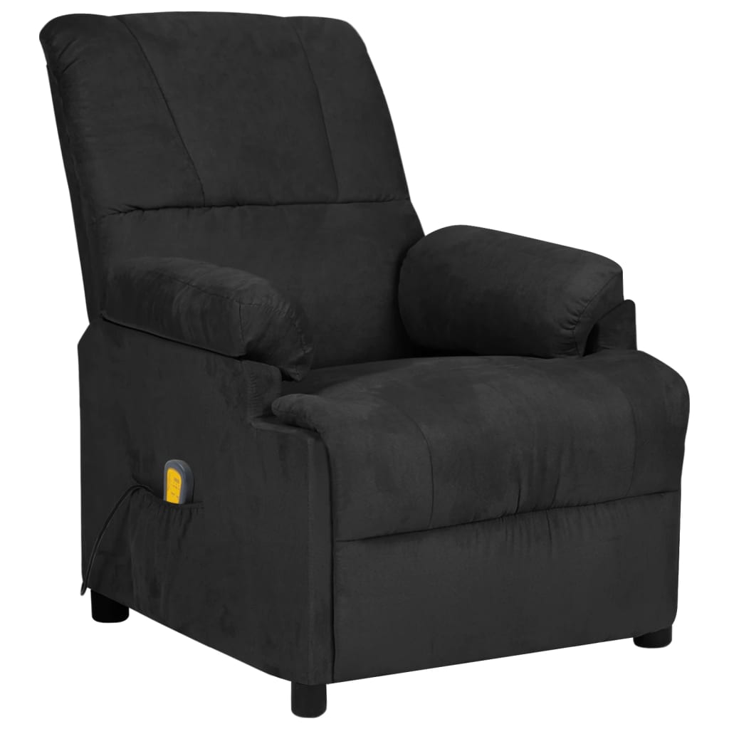 Fauteuil de massage noir tissu microfibre - XIOS