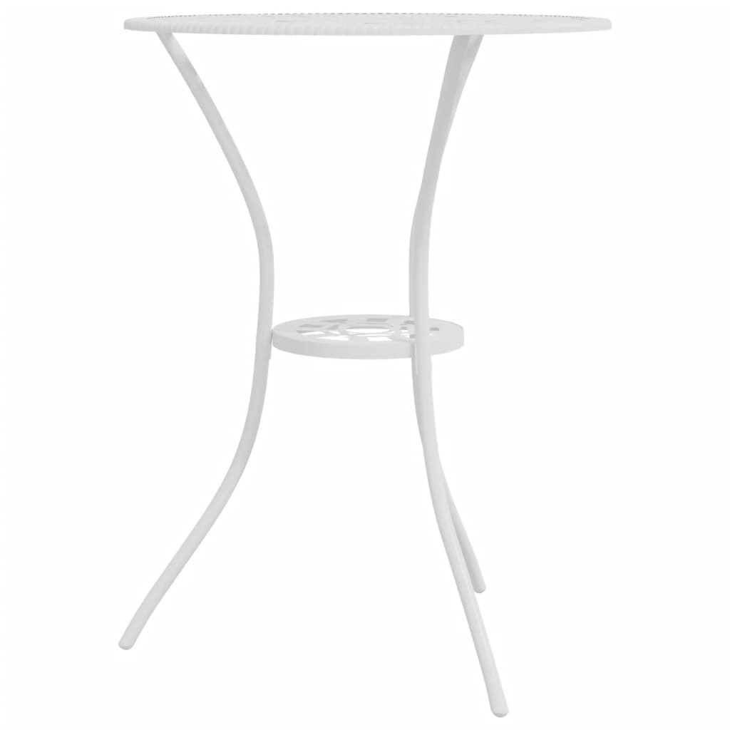 Ensemble de bistro 3 pcs Aluminium coulé Blanc