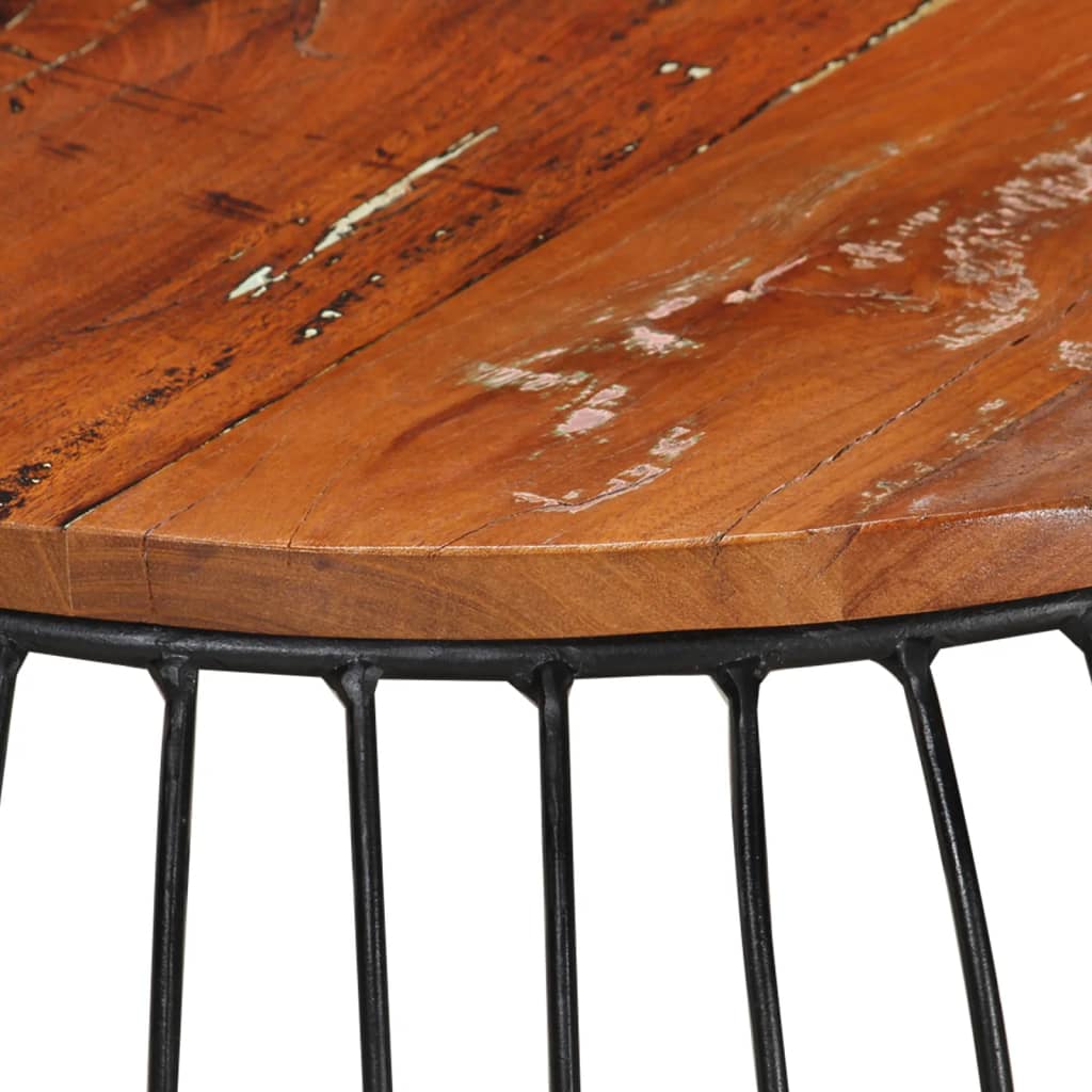 Table basse Ø68 cm Bois de récupération solide - XIOS