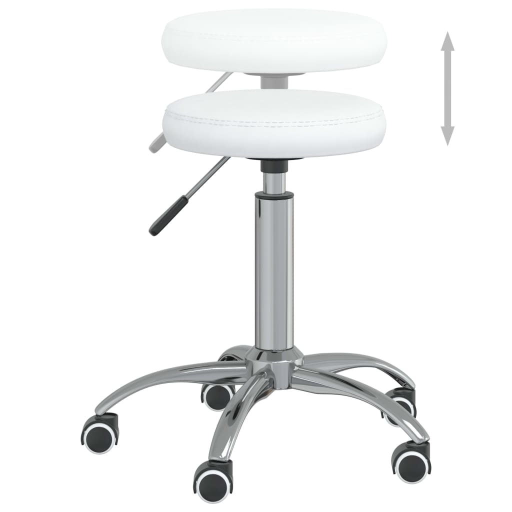 Chaise de salle à manger Blanc Similicuir - XIOS