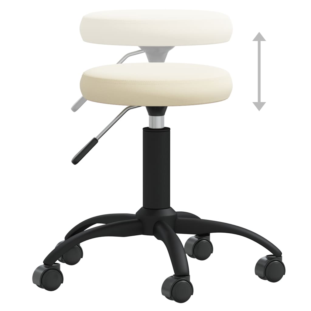 Chaise de salle à manger Crème Velours - XIOS