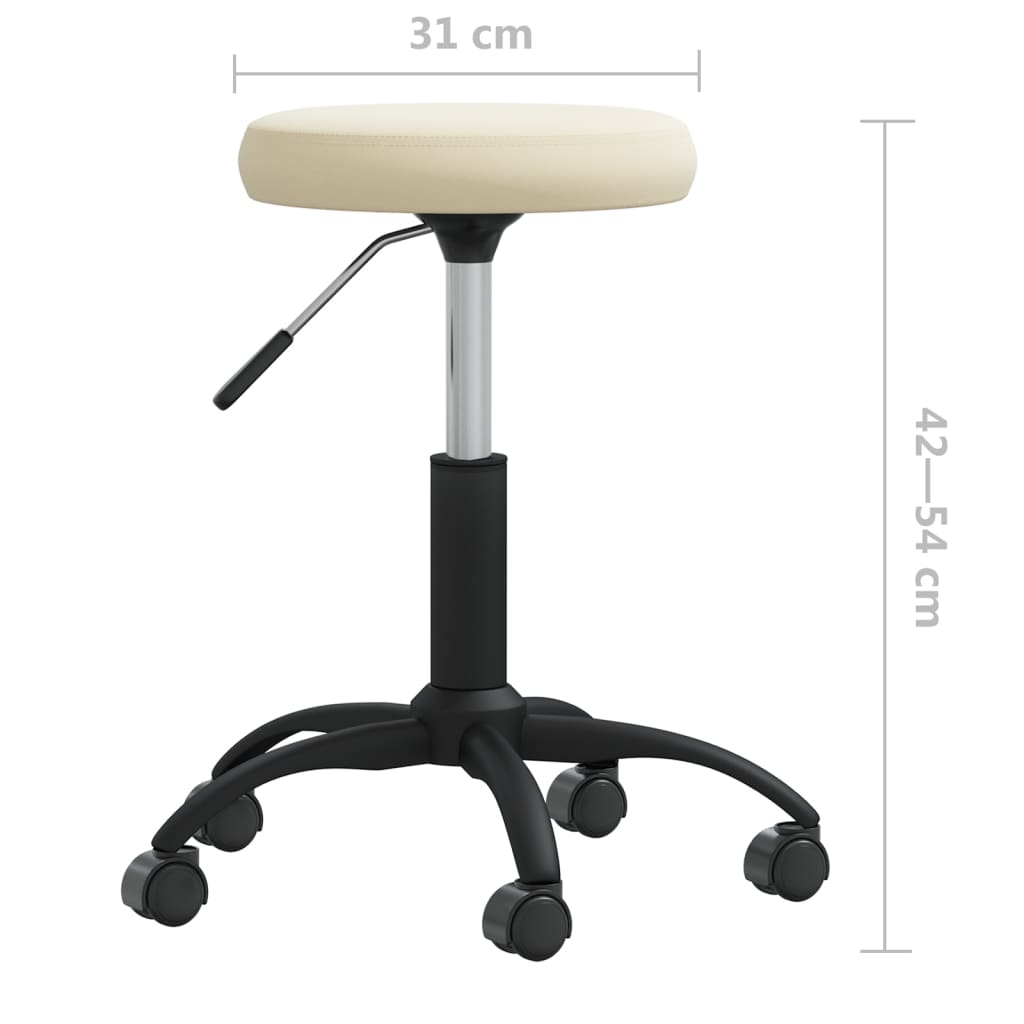 Chaise de salle à manger Crème Velours - XIOS