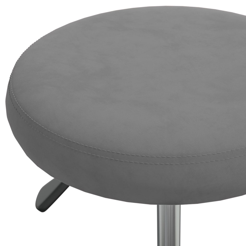 Chaise de salle à manger Gris foncé Velours - XIOS