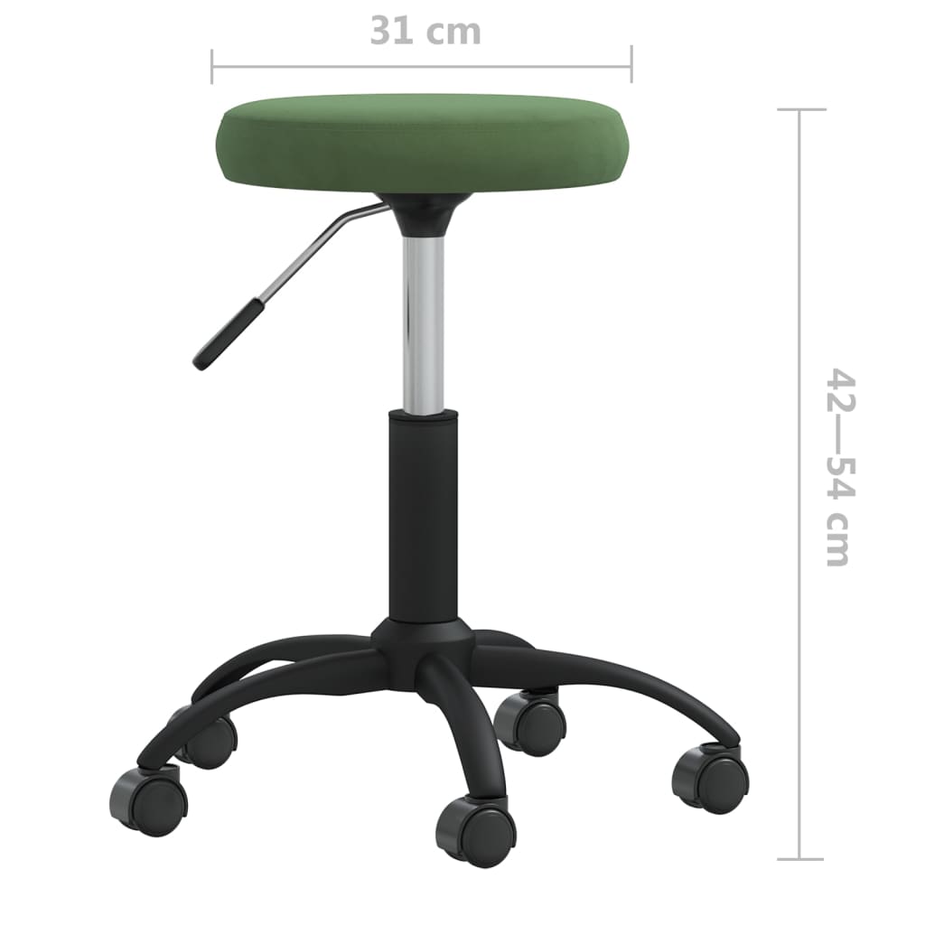 Chaise de salle à manger Vert foncé Velours - XIOS