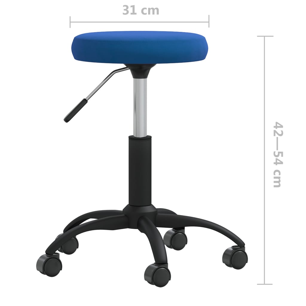 Chaise de salle à manger Bleu Velours - XIOS
