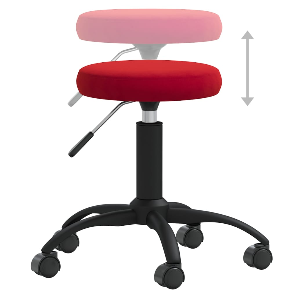 Chaise de salle à manger Rouge bordeaux Velours - XIOS