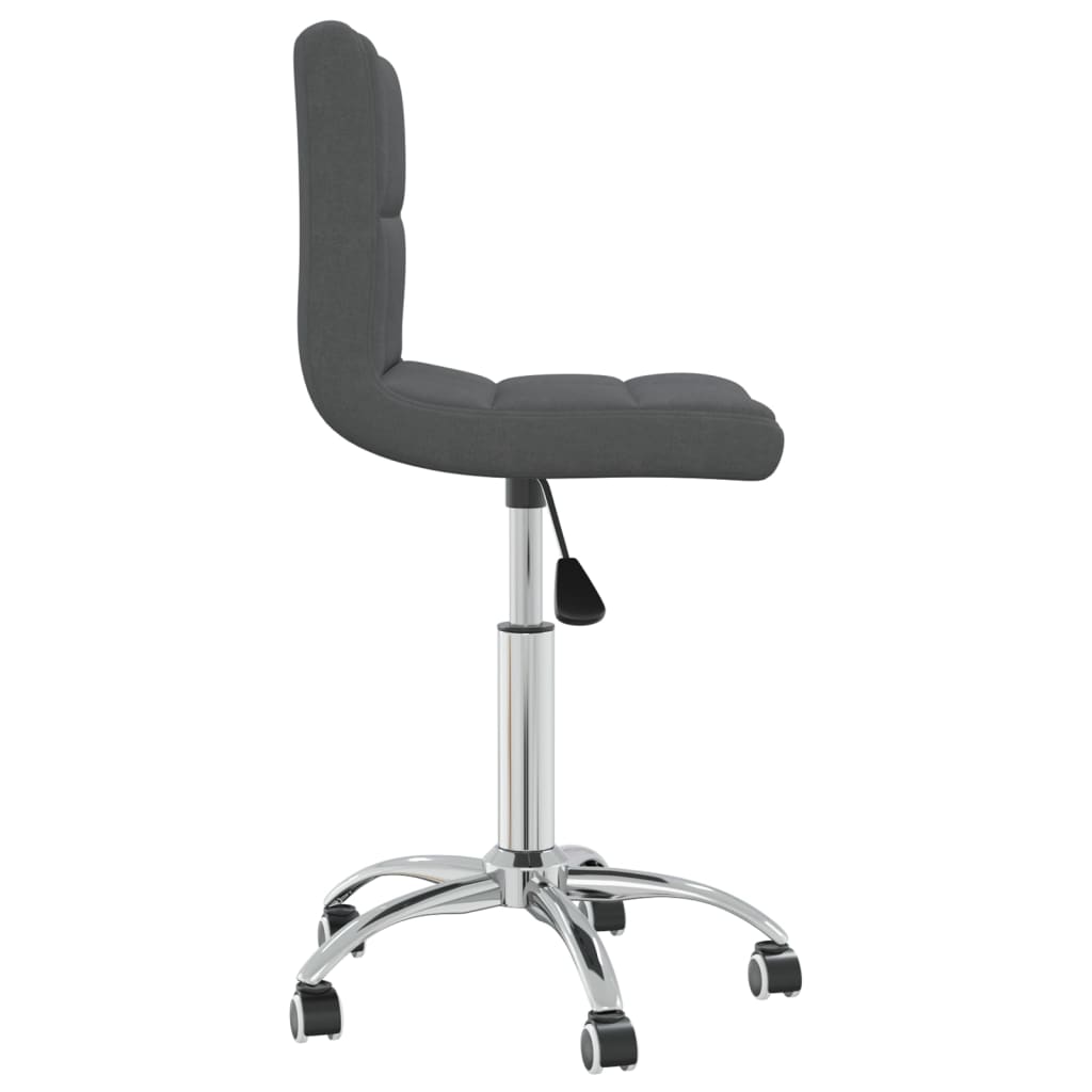 Chaise pivotante de salle à manger Gris foncé Tissu - XIOS