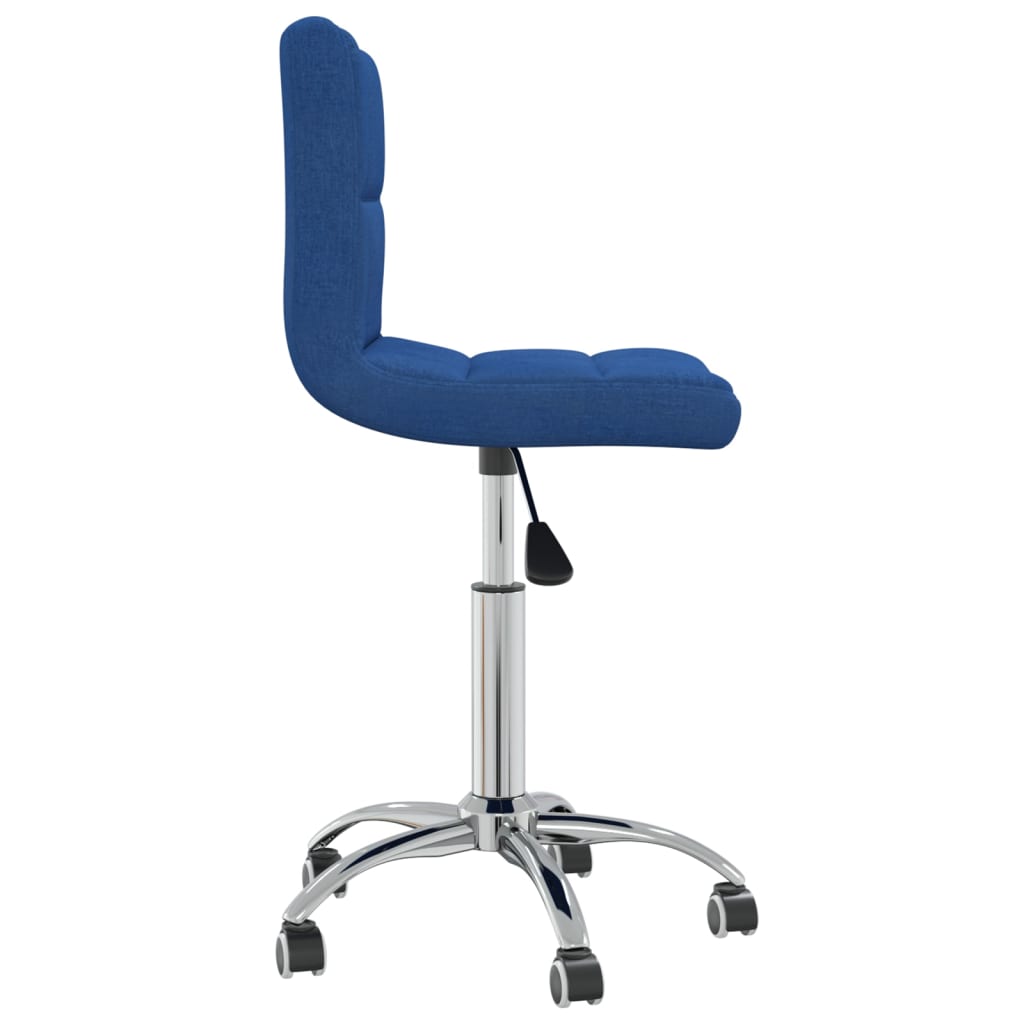 Chaise pivotante de salle à manger Bleu Tissu - XIOS