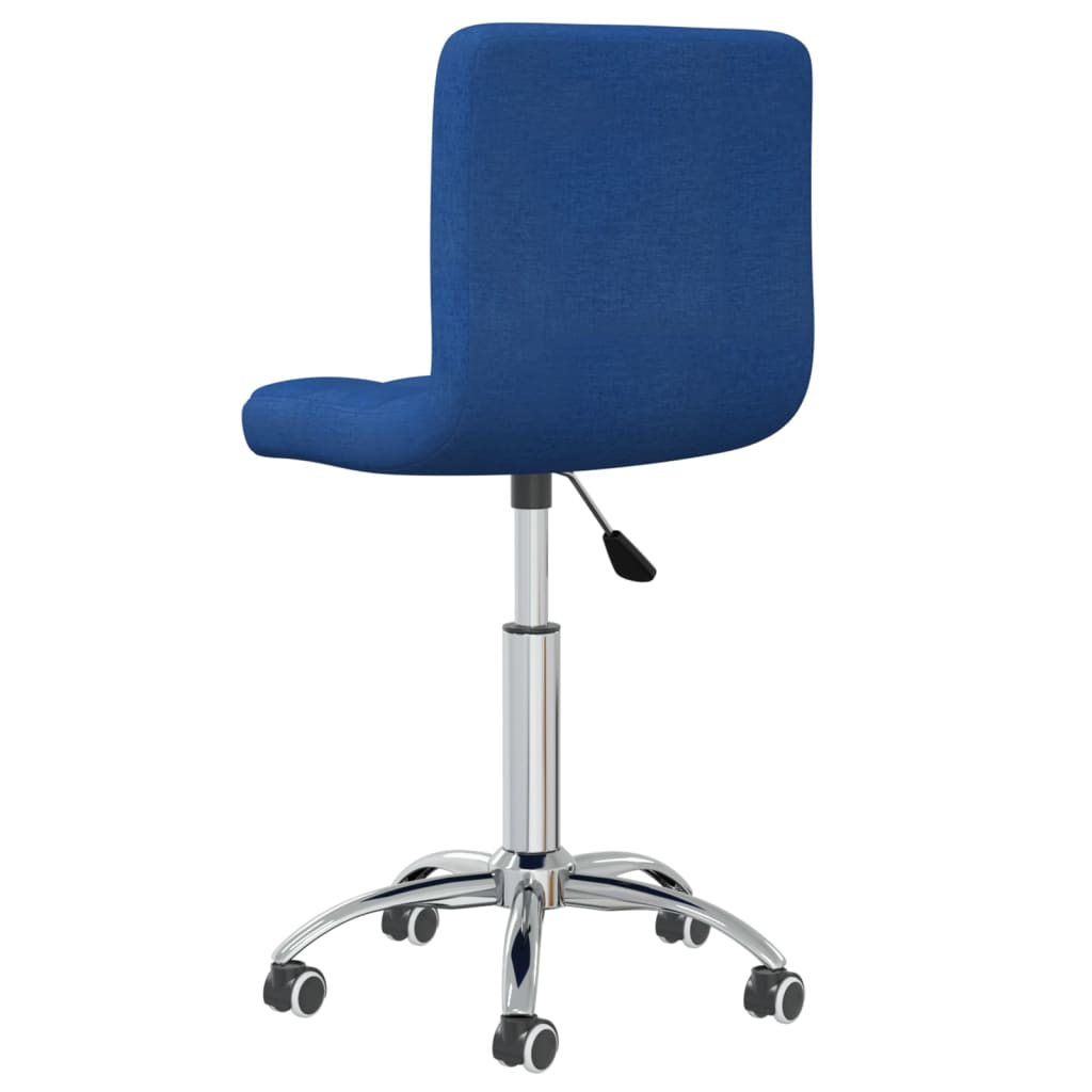 Chaise pivotante de salle à manger Bleu Tissu - XIOS
