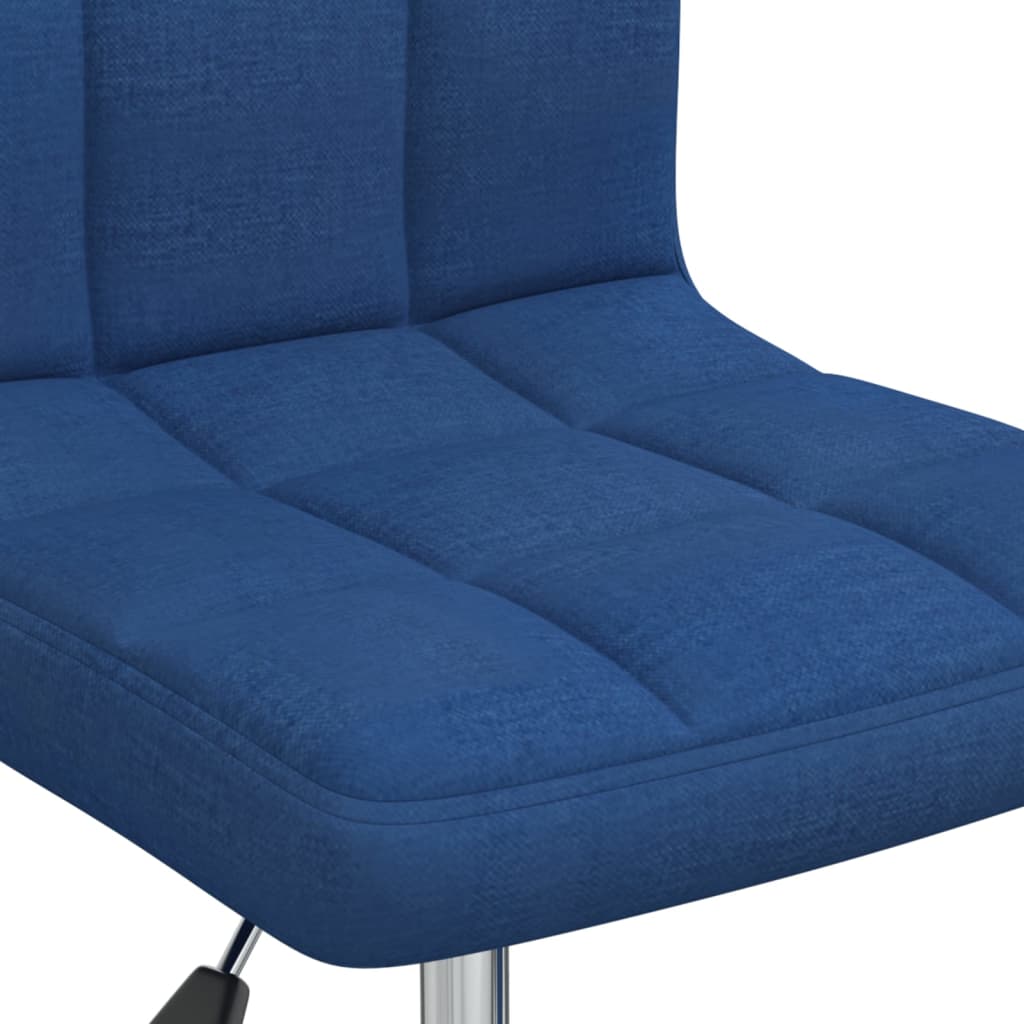 Chaise pivotante de salle à manger Bleu Tissu - XIOS