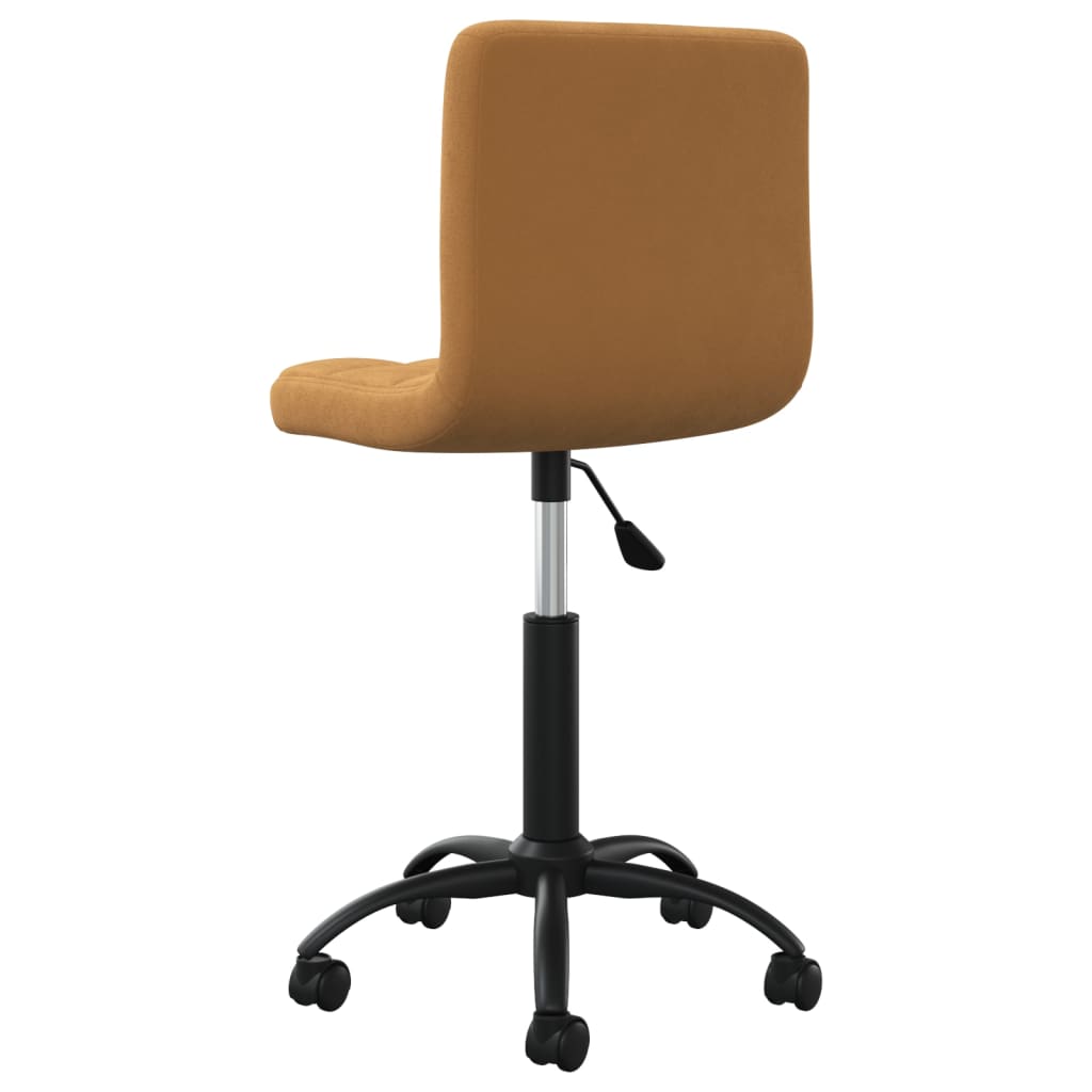 Chaise pivotante de salle à manger Marron Velours - XIOS