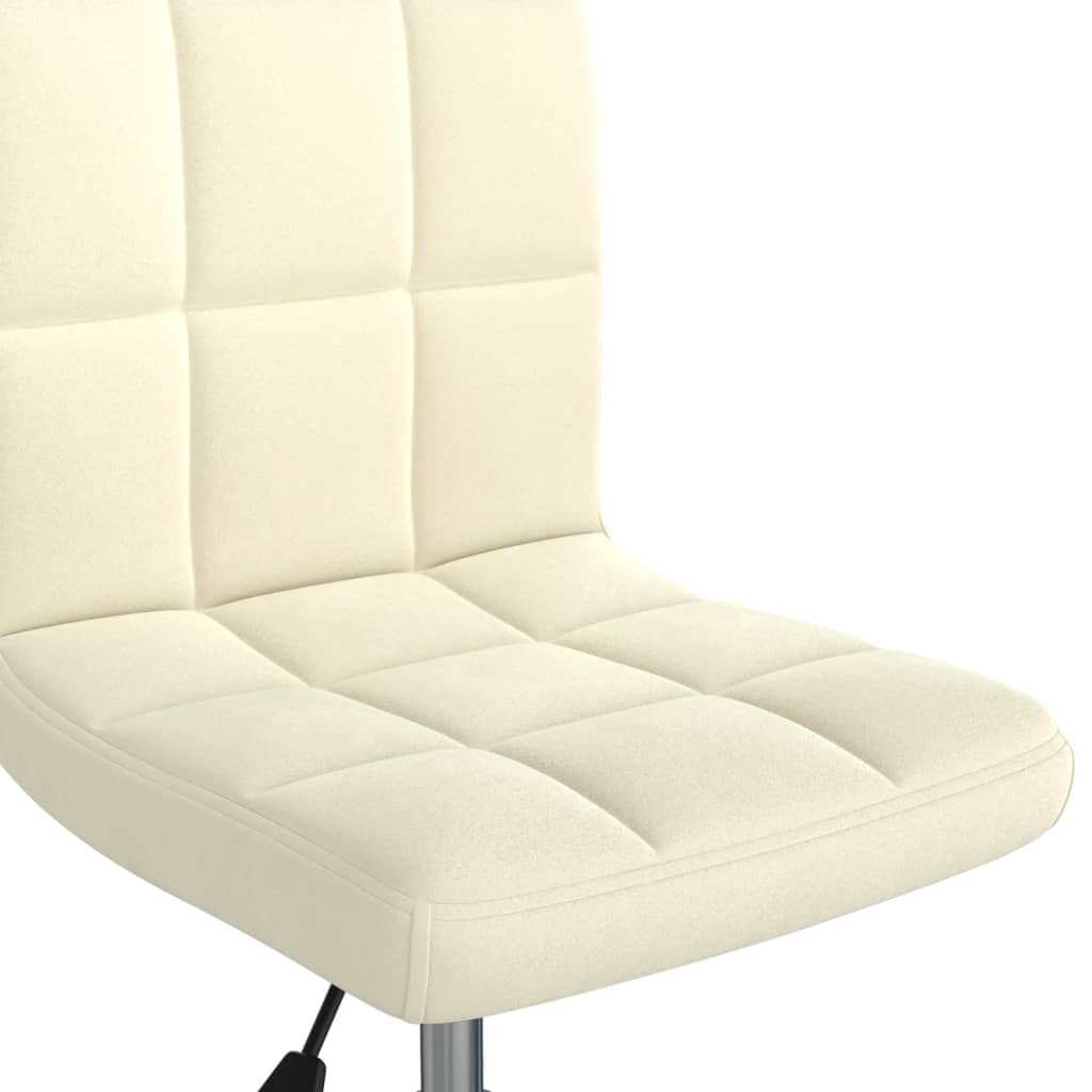 Chaise pivotante de salle à manger Crème Velours - XIOS