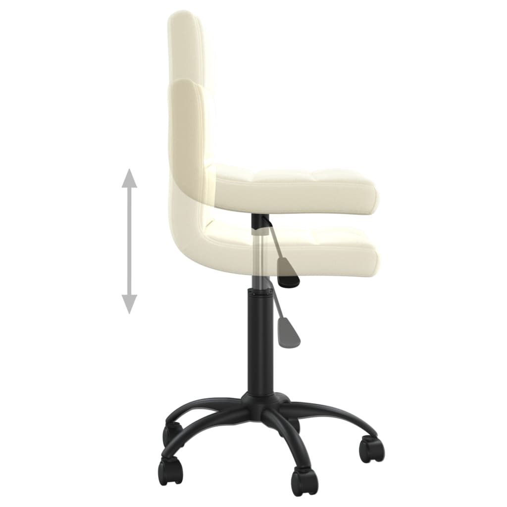 Chaise pivotante de salle à manger Crème Velours - XIOS