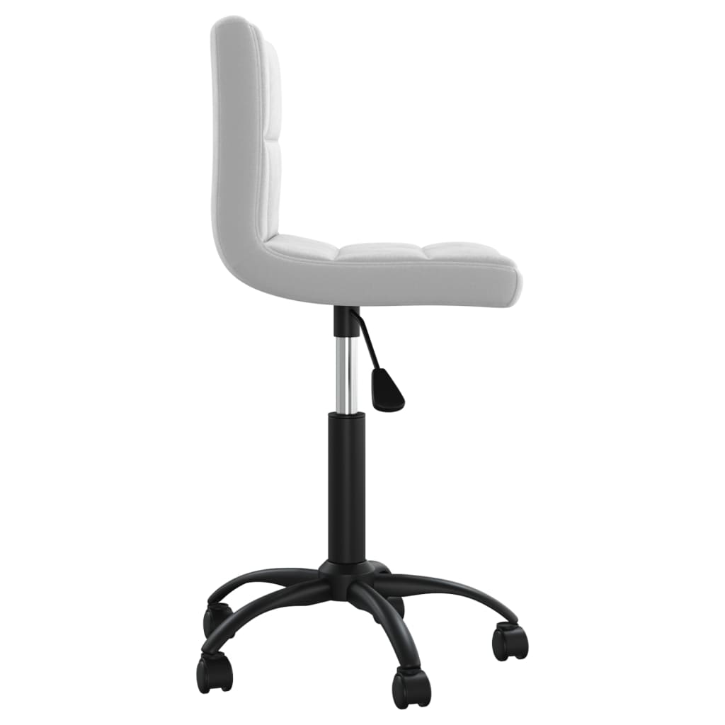 Chaise pivotante de salle à manger Gris clair Velours - XIOS