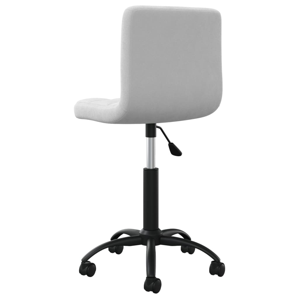 Chaise pivotante de salle à manger Gris clair Velours - XIOS