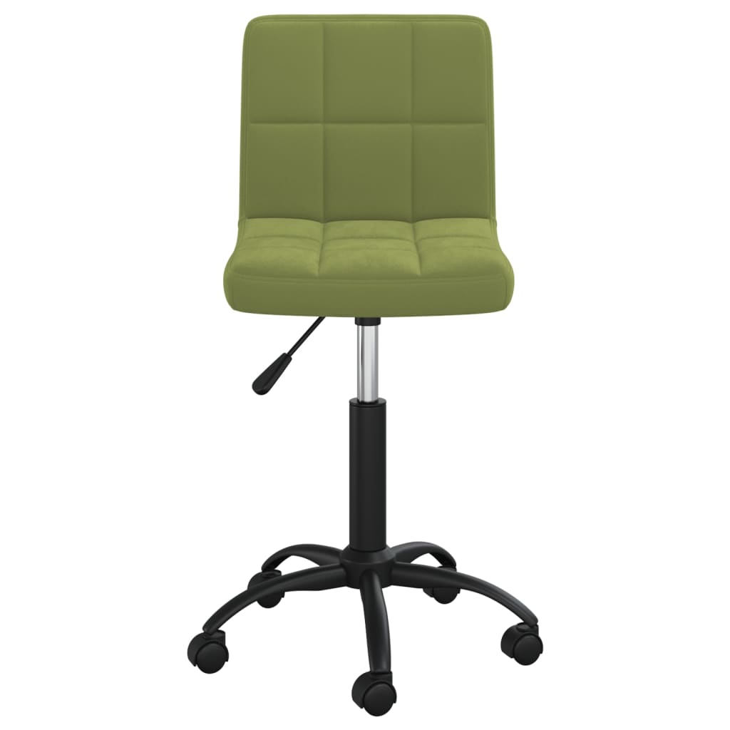 Chaise pivotante de salle à manger Vert clair Velours - XIOS