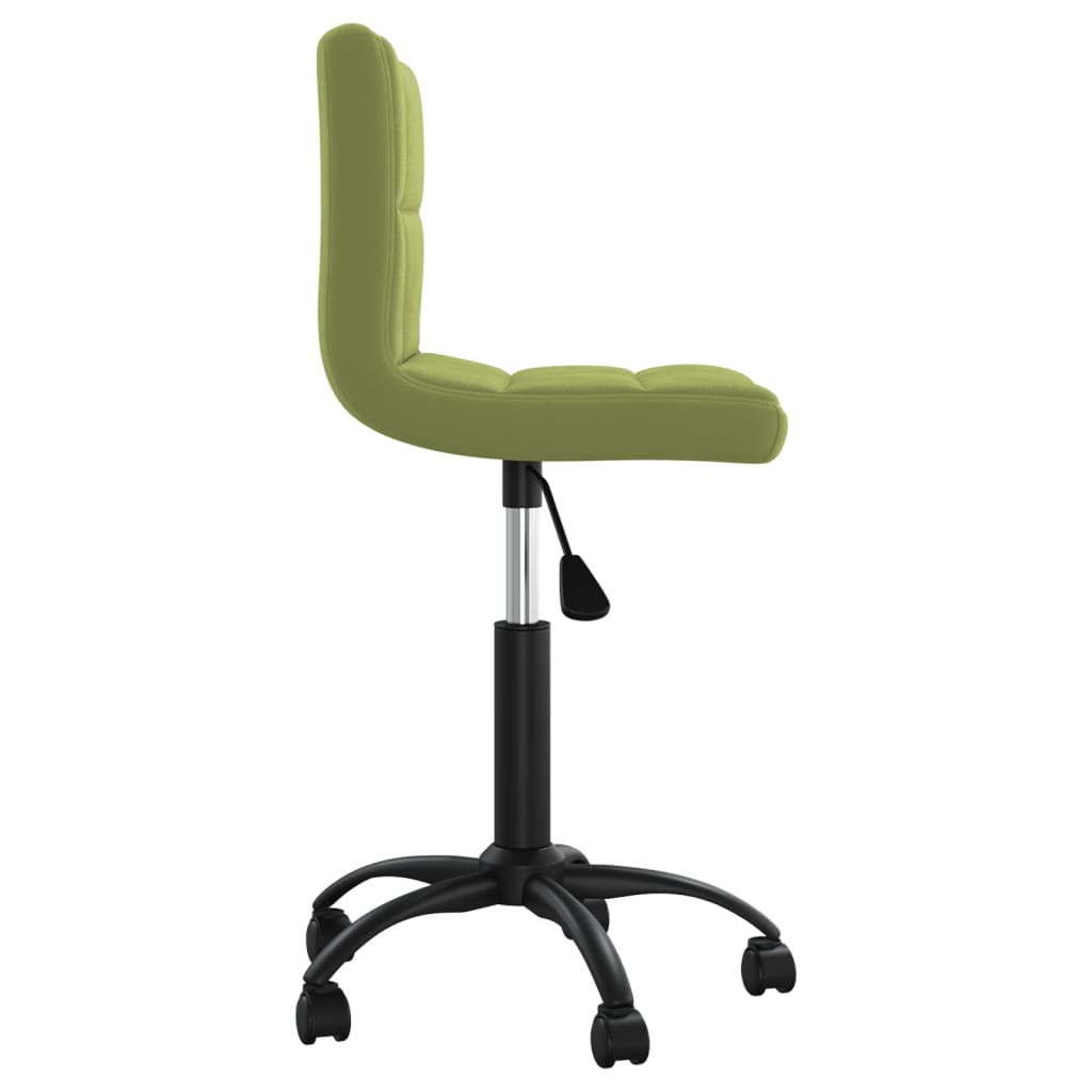 Chaise pivotante de salle à manger Vert clair Velours - XIOS