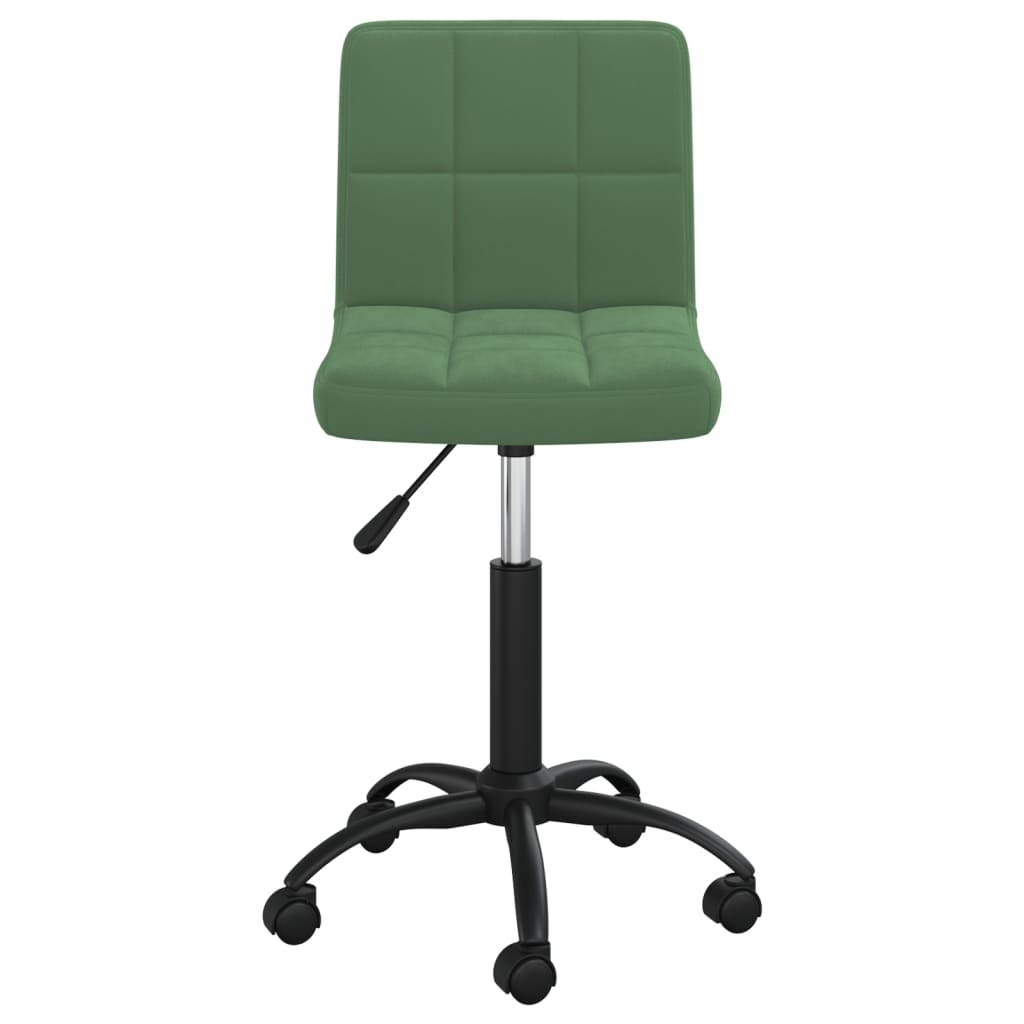 Chaise pivotante de salle à manger Vert foncé Velours - XIOS