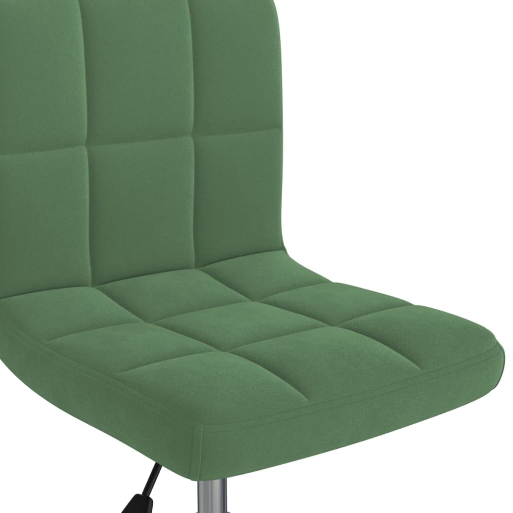 Chaise pivotante de salle à manger Vert foncé Velours - XIOS