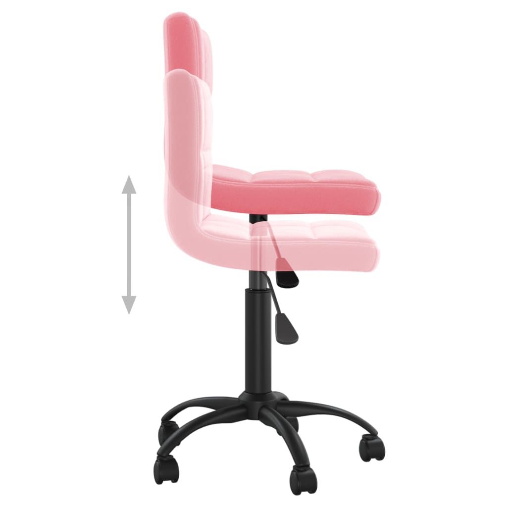 Chaise pivotante de salle à manger Rose Velours - XIOS