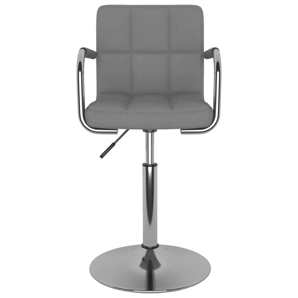 Chaise de salle à manger Gris clair Tissu - XIOS
