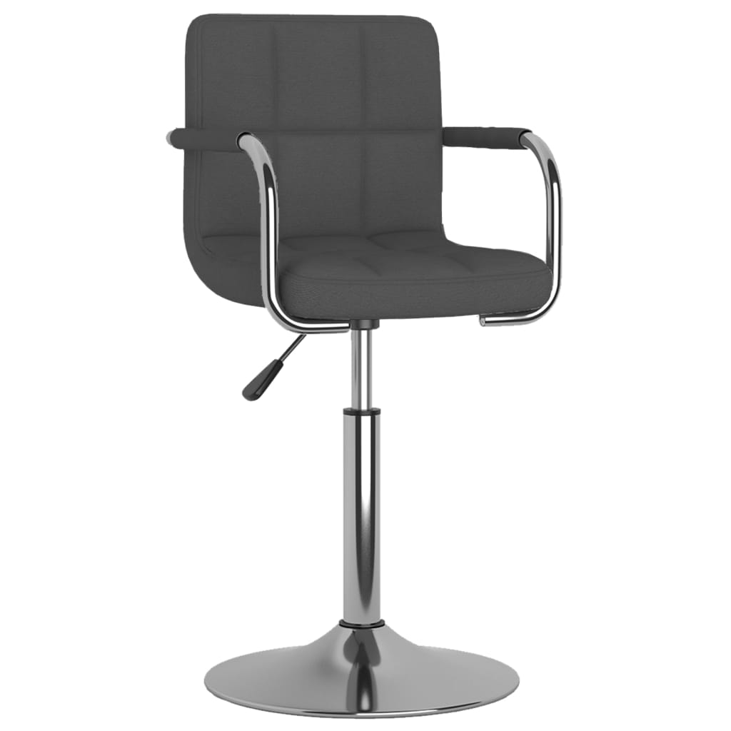 Chaise de salle à manger Gris foncé Tissu - XIOS